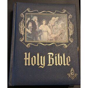 Masonic Holy Bible Master Reference Edition Heirloom 1971 Red Letter Freemasonry